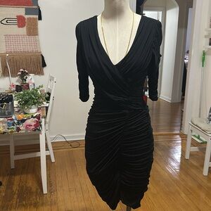 BCBG Max Azria shirred bodycon dress